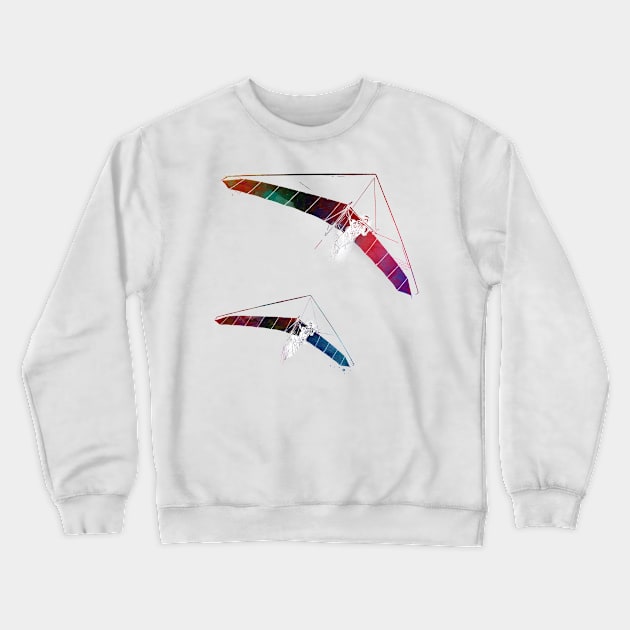 paraglider sport art #paraglider Crewneck Sweatshirt by JBJart